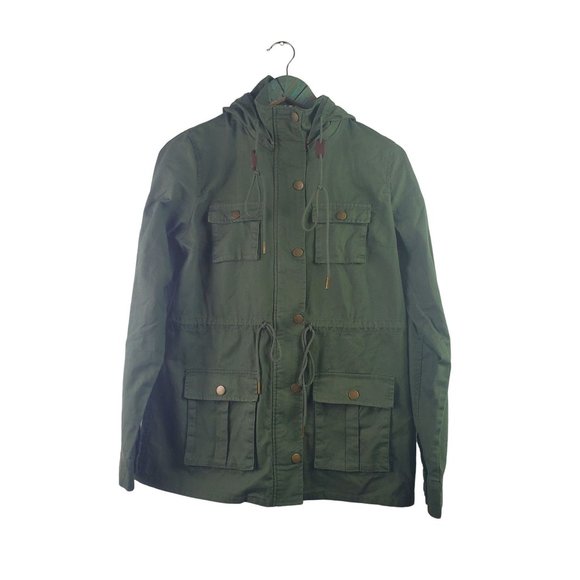 41 Hawthorn Chaplin Essential Hooded Anorak Cargo Jacket M - Picture 4 of 13